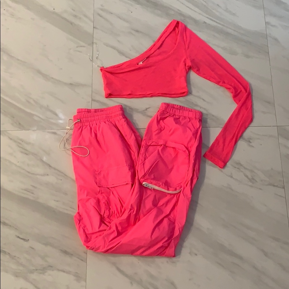 Hot Pink Windbreaker Set